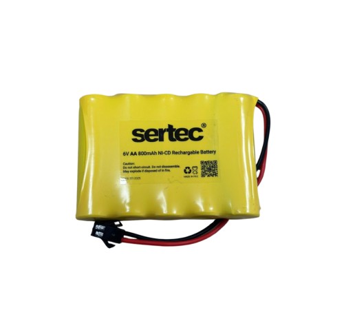SERTEC 6V 5S1P AA 800 MAH KABLO + SİYAH KONNEKTÖRLÜ OYUNCAK PİLİ