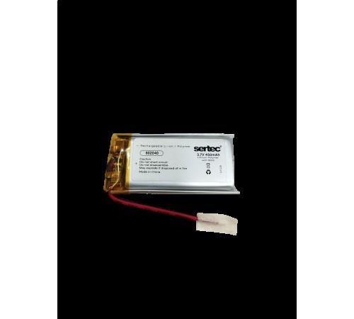 Sertec 602040 3.7V 450 mAh Li-Polymer Pil (Devreli/1.5A)