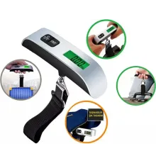 Fithome 50 Kg Dijital Askılı Bagaj Tartısı LCD Ekranlı Elektronik Bavul Kantarı Hassas El Terazisi