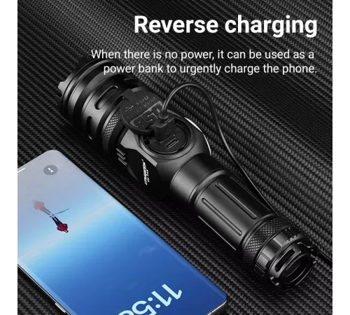 Wison WS-6868 25Watt 2500 Lümen USB Type-C Şarjlı El Feneri