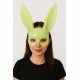 Karanlıkta Parlayan Fosforlu Tavşan Maskesi – Glow Bunny Masquerade Maske (32x22 cm)