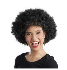 Siyah Renk Kıvırcık Afro Bonus Peruk Parti Peruğu