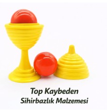 Sarı Renk Sihirli Kupa Top Kaybetme Oyunu 7 cm