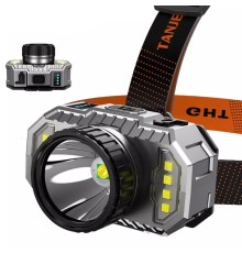 PeakStar PS-010 800 Lümen Şarj Göstergeli Cob LED Usb'li Şarjlı Kafa Lambası