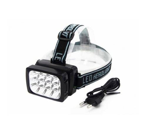 12 Ledli Güçlü Şarjlı Kafa Lambası WT-064