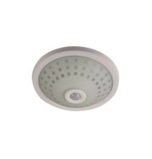 NİSALUCE E-2002 TAVAN ARMATÜR ( CAMLI  KAFES ) ( 360° HAREKET SENSÖRLÜ=5MT ALGI ) (2 ADET E27 AMPUL DUYLU )*12