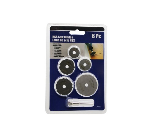 6 PARÇA MİNİ YUVARLAK TESTERE BIÇAKLARI 22-44MM