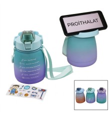 1.3LT PİPETLİ RENKLİ PLASTİK SULUK MATARA KİLİTLİ KAPAKLI TELEFONLUKLU