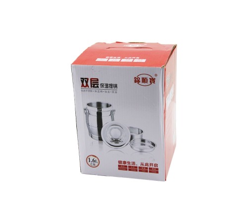 3LÜ 1+2 SEFER TASI SAKLAMA KABI PASLANMAZ ÇELİK METAL KOVA