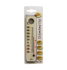AHŞAP 3.5 X 15CM DERECE ODA TERMOMETRESİ İÇ / DIŞ KURŞUN VE CİVA İÇERMEZ