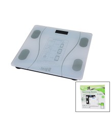 BLUETOOTH VÜCUT ANALİZLİ DİJİTAL BASKÜL TERAZİ 180KG/50G YAĞ -SU -KAS ORAN -BMI -ODA ℃ TF-1075