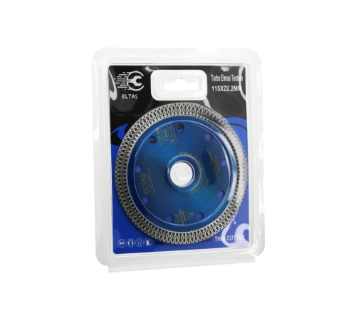 TURBO ELMAS MERMER KESİCİ DİSK 115MMX22.2MM İNCE HASSAS TESTERE 1.2MM