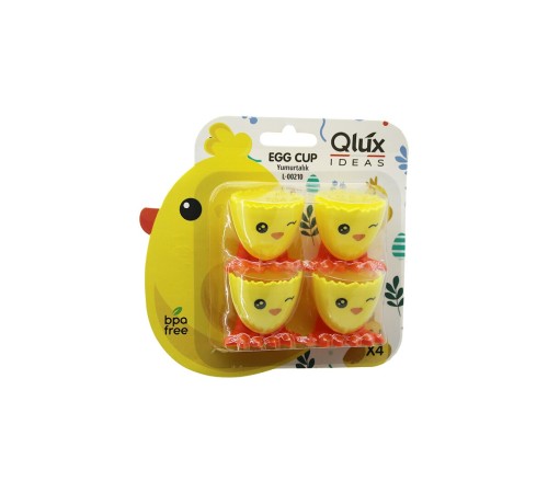 4PCS YUMURTALIK EMOJİ DESEN RENKLİ PLASTİK CİVCİV AYAKLI KIRIK YUMURTA KABUK MODEL