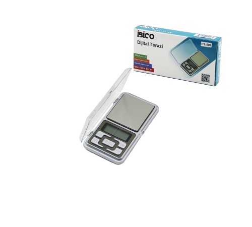 MİNİ=6X12CM HASSAS TARTI - TERAZİ 300GR/0.01GR ŞEFFAF PLS.KAPAKLI - PİLLİ= 2PCS İNCE