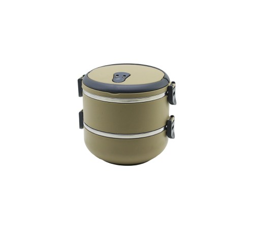 KAHVERENGİ 2Lİ SEFER TASI SAKLAMA KABI 1.2LT