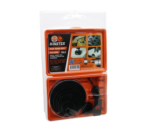 16 PARÇA PANÇ SETİ METAL AHŞAP PVC ALÇIPAN PLS. 19-22-29-32-38-44-51-64-76-89-102-127MM