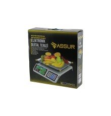 BÜYÜK DİJİTAL KARPUZ TERAZİ TARTI 40KG/2GR 7 FİYAT HAFIZASI FİŞ ŞARJLI ACS-809T