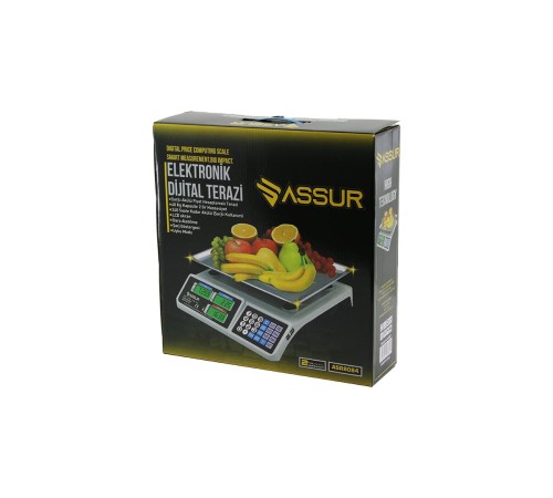 BÜYÜK DİJİTAL KARPUZ TERAZİ TARTI 40KG/2GR 7 FİYAT HAFIZASI FİŞ ŞARJLI ACS-809T