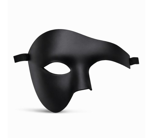 Siyah Yarım Erkek Maske – Phantom Parti & Balo Maskesi