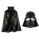 Çocuk Boy Yıldız Savaşları Star Wars Darth Vader Maskesi ve 90 cm Pelerin Seti Siyah
