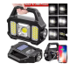 Polizei P-880A Solar Powerbanklı Şarjlı Taşınabilir Güçlü Fener