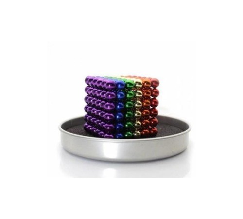 Renkli 216 adet mıknatıs neocube mıknatıs 5mm neodyum