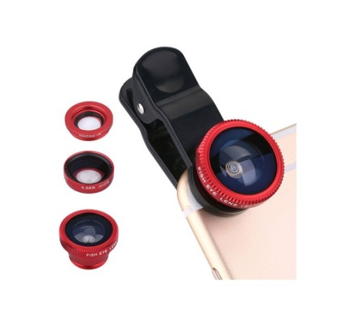 Balık Gözü Lens Fish Eye 3 Wide Geniş Açılı Makro Telefon Lensi