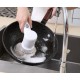 Magic Brush 5 in 1 Kablosuz Şarjlı Temizlik Fırçası | Çok Amaçlı Döner Başlıklı Elektrikli Banyo, Mutfak ve Fayans Temizleme Seti