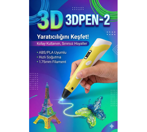 Üç Boyutlu Yazıcı 3D Kalem Pen Printer