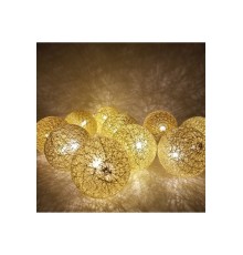 2 Metre 10’lu Top LED Işık - Pilli Gün Işığı Dekoratif Aydınlatma
