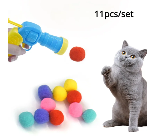 Peluş Top Atan İnteraktif Kedi Oyuncağı