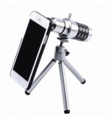 Iphone 5 5S - Iphone 4 4S Için Alüminyum 14X Optik Zoom Yakından Görüntü Çekme Dürbün