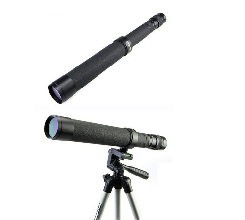 Baigish Zt8-24X40 Rus Model Zoomlu Deri Çantalı Tripot Bağlanan Tekli Dürbün