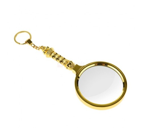 5x90mm Tüm Metal Altın Renkli, Hediye Büyüteç,optik Lensler Ile çinko Alaşım Metal çerçeve