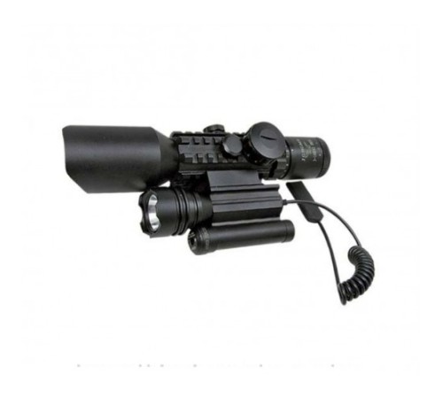 3-10x42 Zoomlu Av Dürbünü Lazer Zenon Fenerli M9