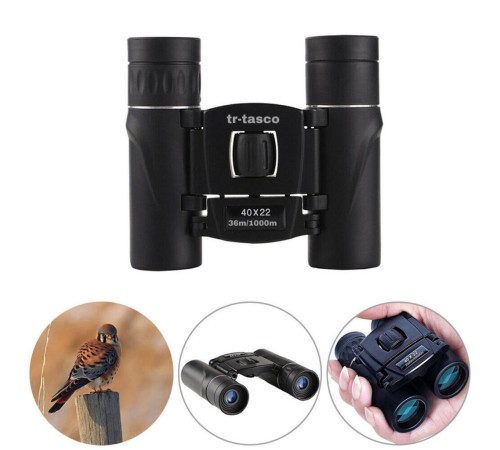 40x22 Cepte Taşımalı Kauçuk Kaplamalı Mini Dürbün  1000m/36m