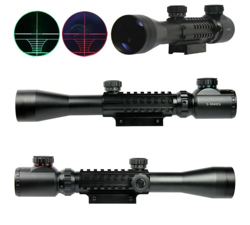 3-9x40 Zoomlu Keskin Nişancı Av Dürbünü Kızaklı