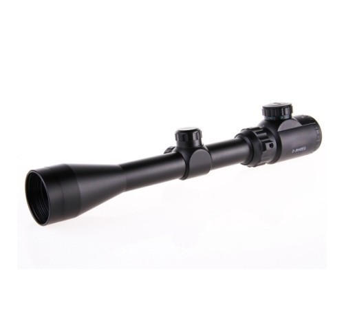 3-9x40 Zoomlu Çıft Işıklı Av Tüfeği Dürbünü Montaj Kelepçeli