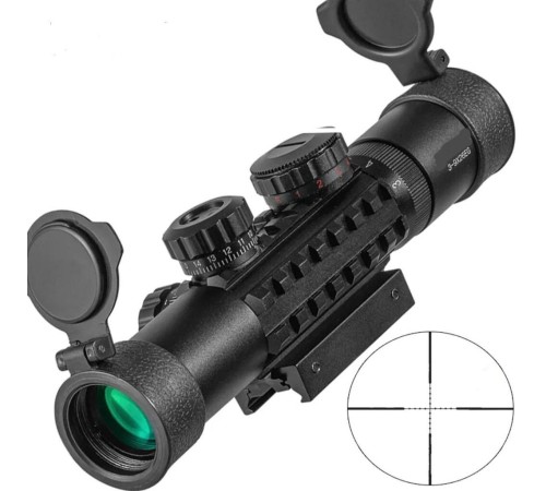 C3-9X26 EG Raylı Çift ışıklı Av Dürbünü  11mm/22mm