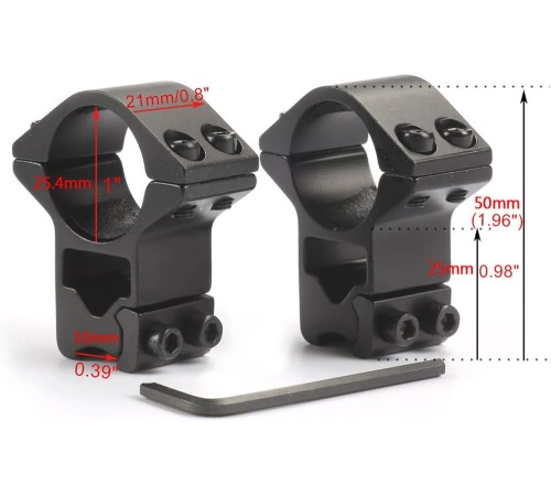 25.4mm dürbün için 11mm YÜKSEK Havalı Ayağı