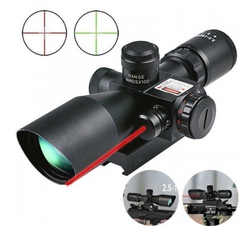 Süper Zoomlu Lazerli Profesyonel Av Dürbünü 2.5-10X40/E