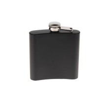 Siyah 9 oz Çelik Cep İçki Kanyak Matarası