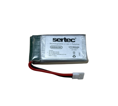 Sertec / 902540 / 3.7V - 800mAh - 25C BEYAZ SOKET