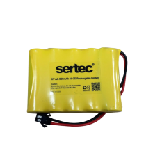 SERTEC 6V 5S1P AA 800 MAH KABLO + SİYAH KONNEKTÖRLÜ OYUNCAK PİLİ