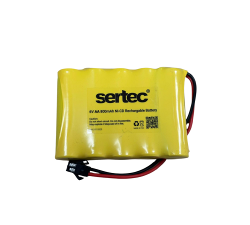 SERTEC 6V 5S1P AA 800 MAH KABLO + SİYAH KONNEKTÖRLÜ OYUNCAK PİLİ