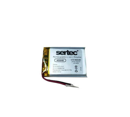 Sertec 403040 3.7V 450 MAh Li-Polymer Pil (Devreli/1.5A)