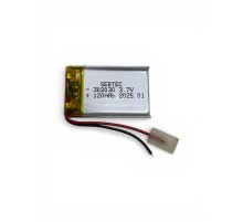 Sertec 302030 3.7V 120 MAh Li-Polymer Pil (Devreli/1.5A)