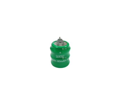 Sertec - 3.6V 3S1P 80 Mah 2 Pin NI-MH Buton Pil