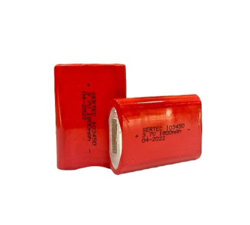Sertec 103450 Li-ion 3.7V 1800mAh Prizmatik Şarjlı Pil