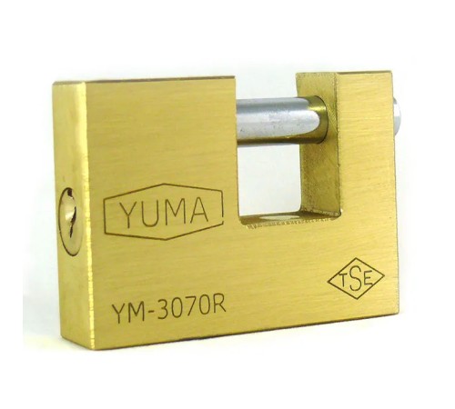 Yuma Kayar Milli Pirinç Asma Kilit 79 mm - Yeni Tip